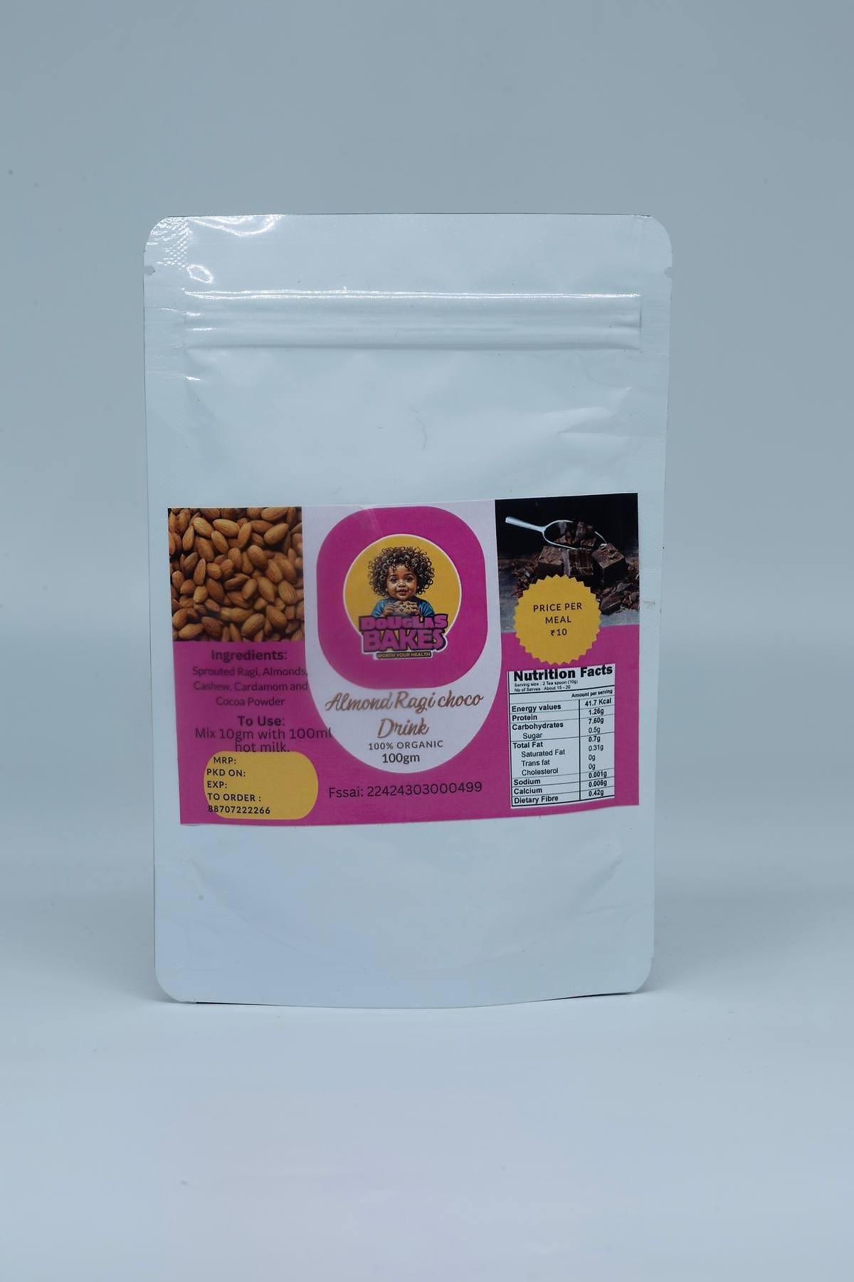 Almond Ragi Choco drink